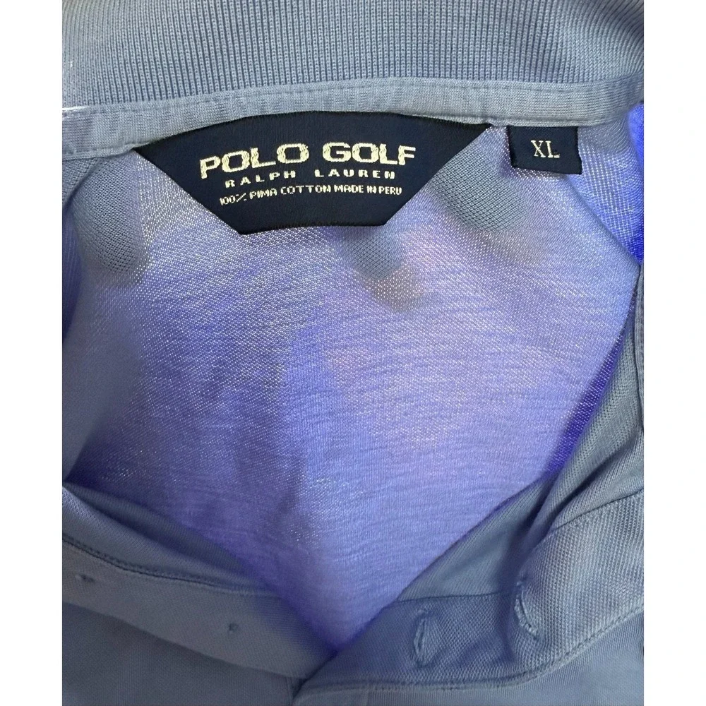 Lot of 2 Polo Ralph Lauren Men's XL Blue Short Sleeve Polo Shirts